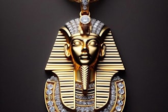 create a custom 3d pendant design for jewelry and 3d printing