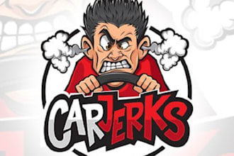 design beautiful unique car jerks logo