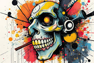 do illustration expresionism art, graffity, abstract