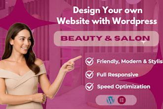 build a beauty, fashion, massage and salon website for you