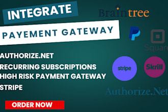 integrate stripe, square, klarna, skrill, braintree on your wix website