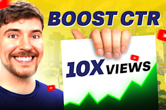make eye catching youtube thumbnail covers for high CTR