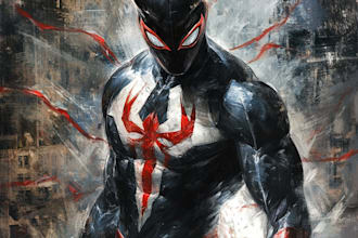 draw you a dc or marvel style comic book superhero