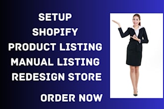 setup shopify product listing upload manual listing redesign store