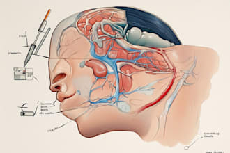 do medical, scientific and biology illustrations for you