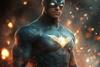 design cartoon character superhero etc from your photos
