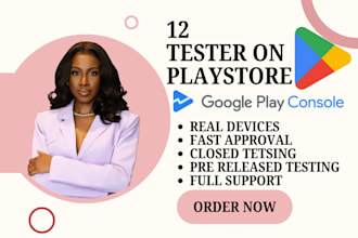 get 12 or 20 testers for google play console closed testing, android app review