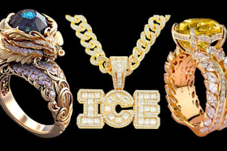 3d jewelry design 3d jewelry animation 3d cad jewelry design  jewelry rendering