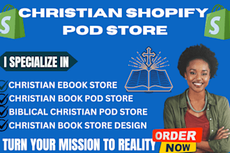 design christian book shopify store christian ebook website children book store