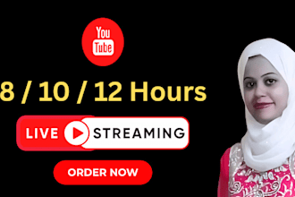 youtube 12 hours live streaming setup pre recorded video
