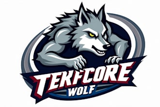 make a high quality were wolf mascot logo design with express delivery