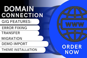 connect domain, fix, transfer, migrate your website to wix, godaddy or any site