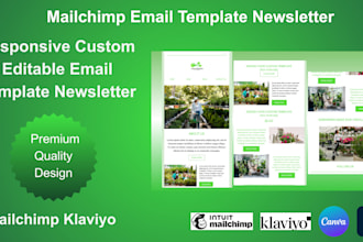 design mailchimp email template newsletter