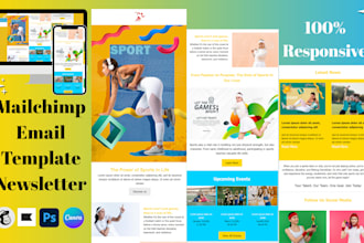 design mailchimp email template newsletter