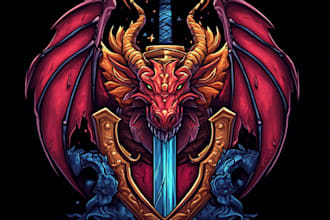 make a professional fantasy, rpg, scifi game, nft logo