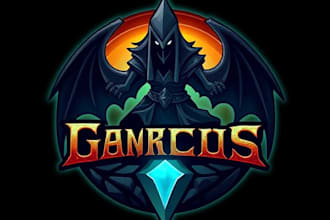 design a custom dnd, fantasy, sci fi, rpg animated game logo