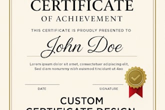 design professional or custom award, diploma or appreciation certificates