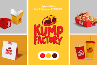 design restaurant branding, rebranding, and complete visual identity