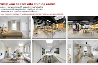 do stunning 3d visualizations virtual staging, decorate home