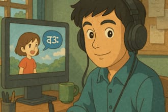 do human voiceover of video in indian language