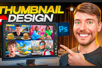 design youtube thumbnails for vlog and travel