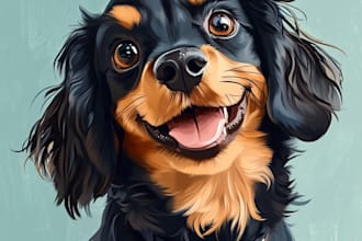make pet portrait in disney style