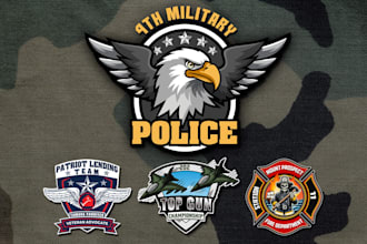 design tactical,army, skull, military, badge patch circle logo or any graphic