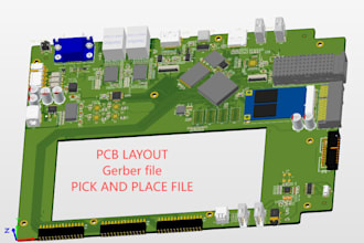 pcb layout, gerber and bom files
