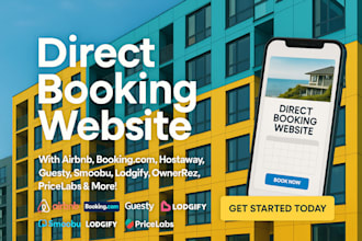 setup direct booking website with hostaway lodgify airbnb guesty smoobu