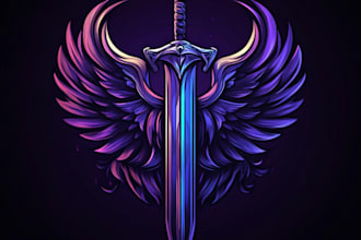draw a professional fantasy, rpg, scifi game, nft logo