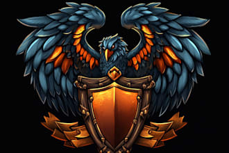 make a fantasy game logo and branding