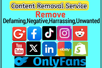 takedown delete remove harassing defaming harmful content from social media dmca