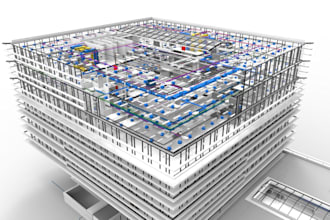 draft 3d architectural bim model, VR walkthroughs, panoramic render, revit model