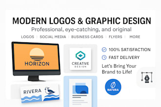 design a modern logo and business card using ai and canva