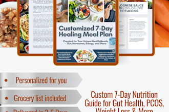 create a personalized 7 day meal plan for your health goals