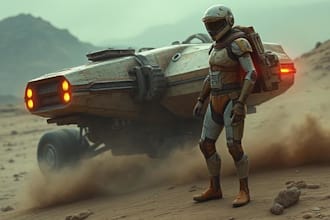 design sci fi vehicle and character