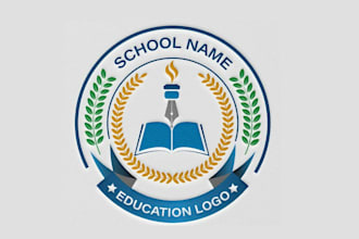 do educational logo for daycare, school, college, university, academy
