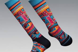 make design custom sneakers socks for your brands
