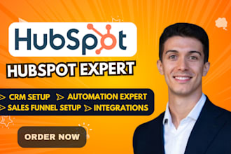 be your hubspot crm expert for setup funnel automation landing page optimization