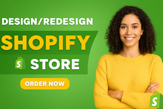 build shopify dropshipping store,shopify website, and redesign