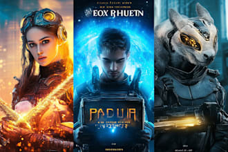 do fantasy, sci fi, fiction, horror book cover design or ebook for amazon kdp
