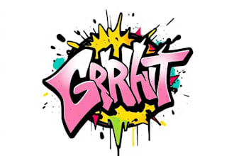 design original graffiti style word, tags and logo for you