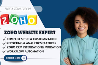setup zoho CRM campaign zoho workflow zoho automation zoho sites zoho one books