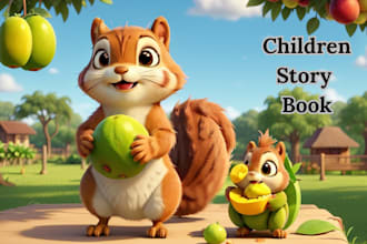 create captivating childrens book illustrations 3d KDP covers bible themed