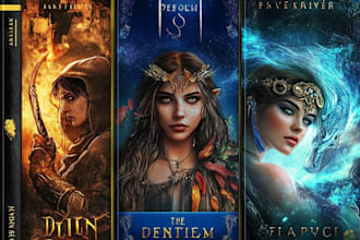 create fantasy book cover design, epic book cover design