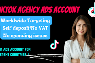 create tiktok agency ad account with your ads approved