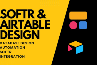 setup airtable, airtable database,softr webapp design softr, airtable automation