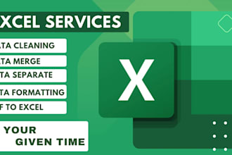 clean, format, merge, split excel data with suitable visual graphs