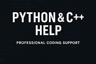 provide python and c plus plus coding help for beginners