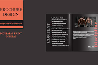 design professional , trifold and bifold modern brochure